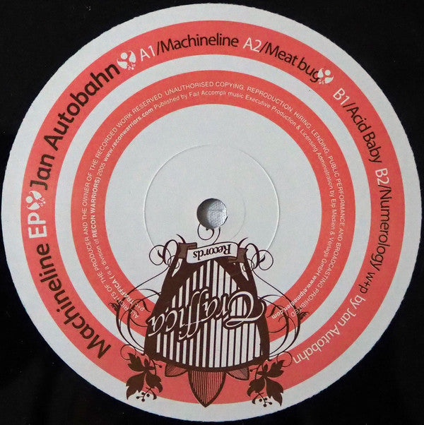 Jan Autobahn : Machineline EP (12", EP)