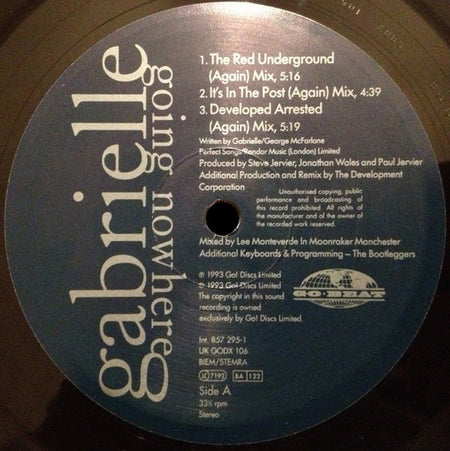 Gabrielle : Going Nowhere (12")