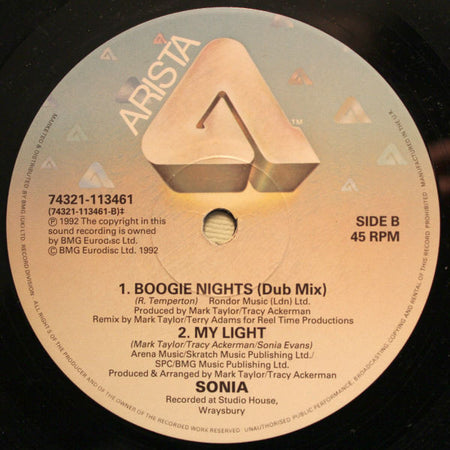 Sonia : Boogie Nights (12")