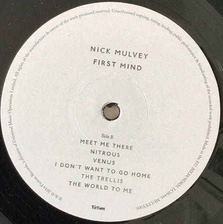 Nick Mulvey : First Mind (LP, Album)