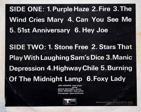 Jimi Hendrix Experience* : Smash Hits (LP, Comp, Mono)