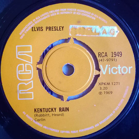 Elvis* : Kentucky Rain (7", Single, 4-p)