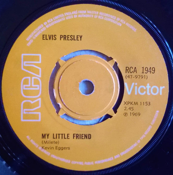 Elvis* : Kentucky Rain (7", Single, 4-p)