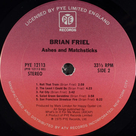 Brian Friel* : Ashes & Matchsticks (LP)