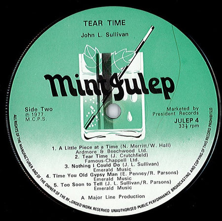 John L. Sullivan : Tear Time (LP, Album)