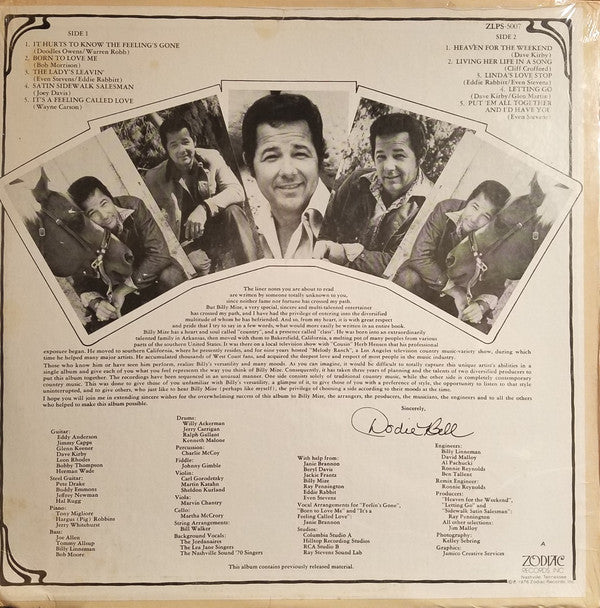 Billy Mize : Love 'N' Stuff (LP, Album)