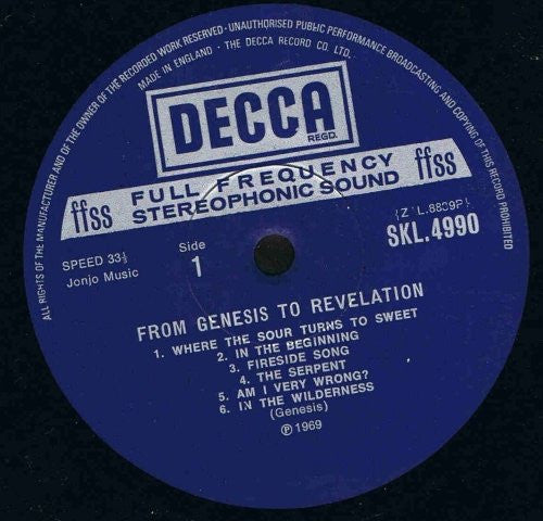 Genesis : From Genesis To Revelation (LP, Album, RP, Box)