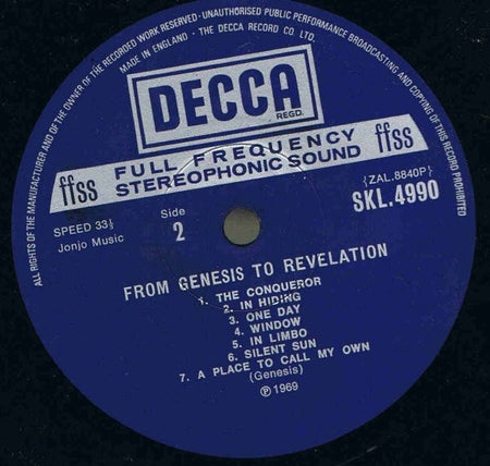 Genesis : From Genesis To Revelation (LP, Album, RP, Box)