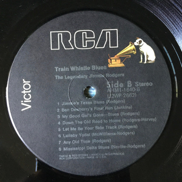 Jimmie Rodgers : Train Whistle Blues (LP, Comp, RE)