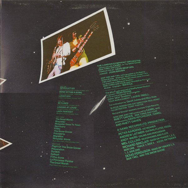 Camel : A Live Record (2xLP, Album, RE)
