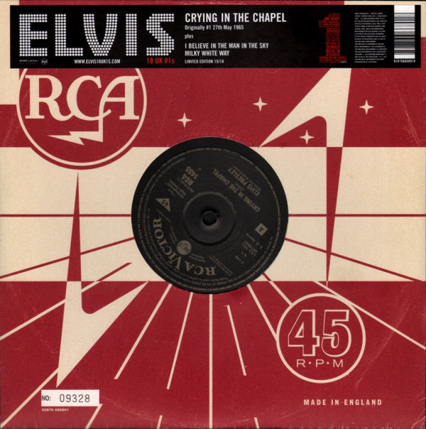 Elvis Presley : Crying In The Chapel (10", Single, Ltd, Num, RE)