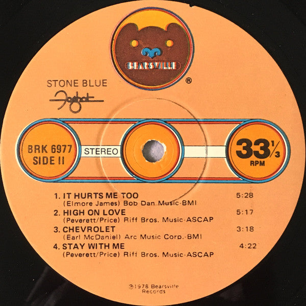 Foghat : Stone Blue (LP, Album, Win)