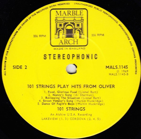 101 Strings : Oliver (LP)