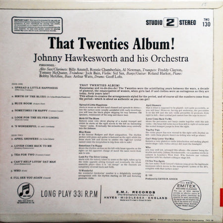 The Johnny Hawksworth Orchestra : That Twenties Album (LP)