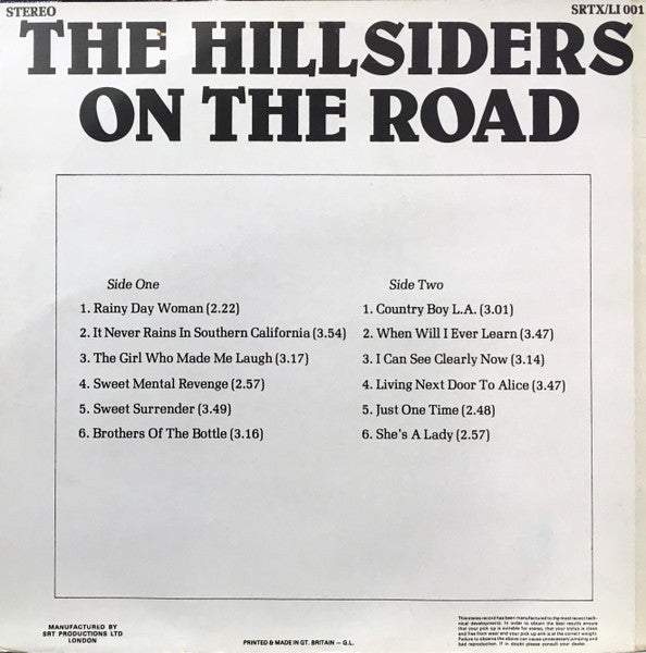 The Hillsiders (2) : On The Road (LP, Album)