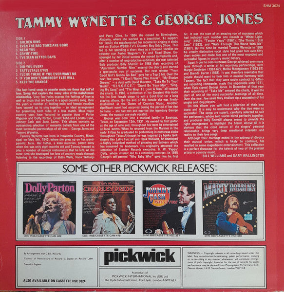 George Jones & Tammy Wynette : The King And Queen Of Country Music (LP, Album, RE)