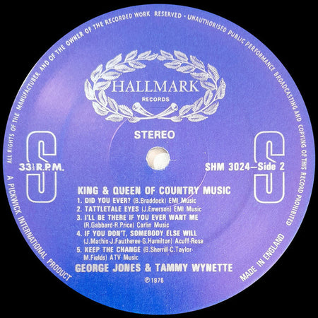 George Jones & Tammy Wynette : The King And Queen Of Country Music (LP, Album, RE)