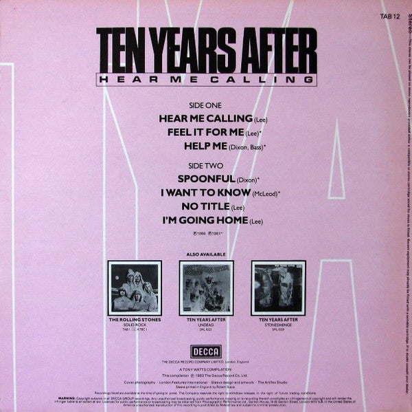 Ten Years After : Hear Me Calling (LP, Comp)
