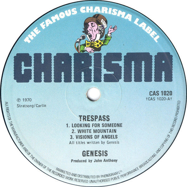 Genesis : Trespass (LP, Album, RE, Blu)