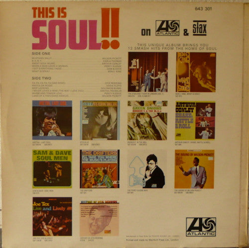 Various : This Is Soul (LP, Album, Comp, Mono)
