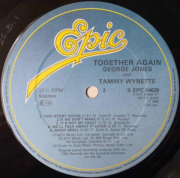 George Jones & Tammy Wynette : Together Again (LP, Album)