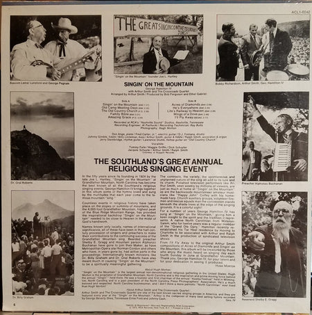 George Hamilton IV With Arthur Smith (2) And  The Crossroads Quartet : Singin' On The Mountain (LP, Album)