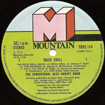 The Sensational Alex Harvey Band : Rock Drill (LP, Album)