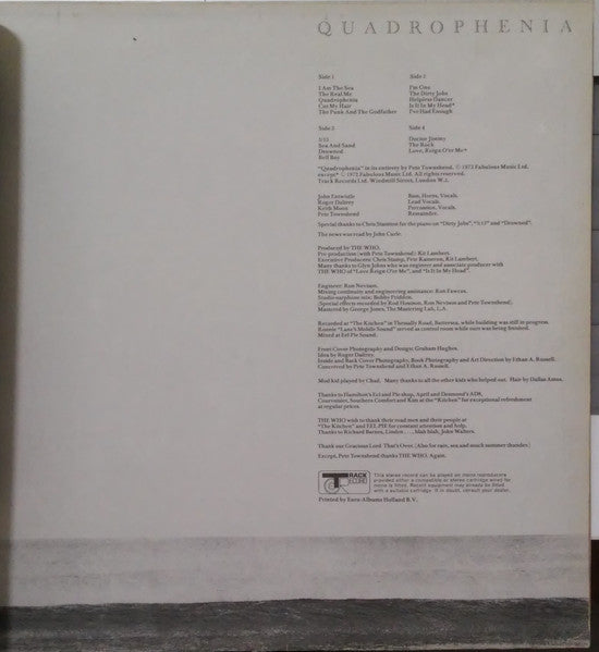 The Who : Quadrophenia (2xLP, Album, Gat)