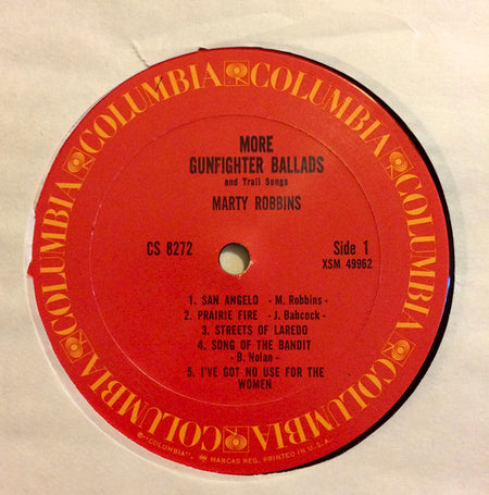 Marty Robbins : More Gunfighter Ballads And Trail Songs (LP, RE, Ter)