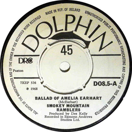 The Smokey Mountain Ramblers : Ballad Of Amelia Earhart (7")