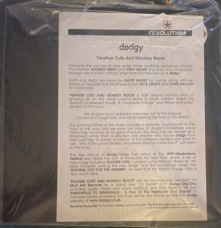 Dodgy : Feather Cuts & Monkey Boots (12", S/Sided, W/Lbl, Sta)