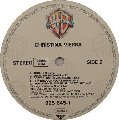 Christina Vierra : Christina Vierra (LP, Album)