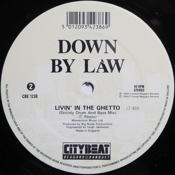 Down By Law : Livin' In The Ghetto (12")