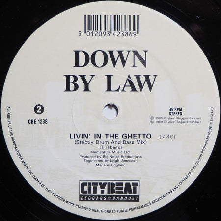 Down By Law : Livin' In The Ghetto (12")
