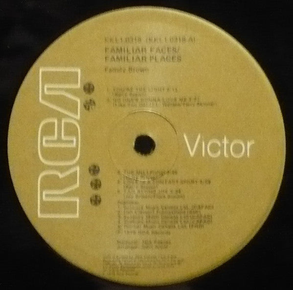 Family Brown (2) : Familiar Faces / Familiar Places (LP, Album)