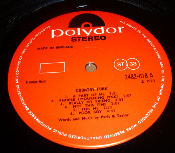 Country Funk : Country Funk (LP, Album)
