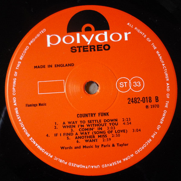 Country Funk : Country Funk (LP, Album)