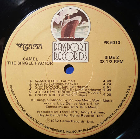 Camel : The Single Factor (LP, Album)