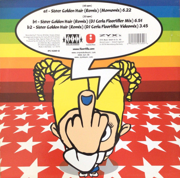 Floorfilla : Sister Golden Hair (Remix) (12")