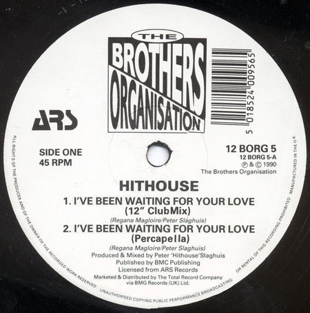 Hithouse : I've Been Waiting For Your Love (12")