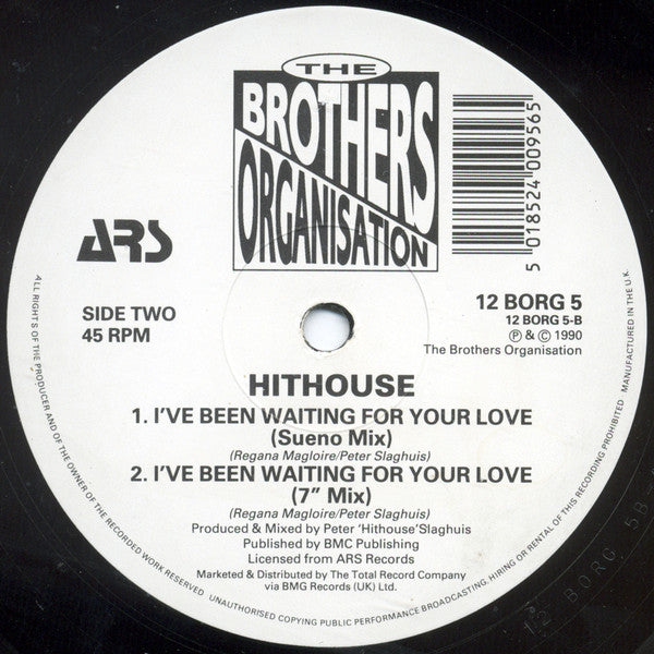 Hithouse : I've Been Waiting For Your Love (12")