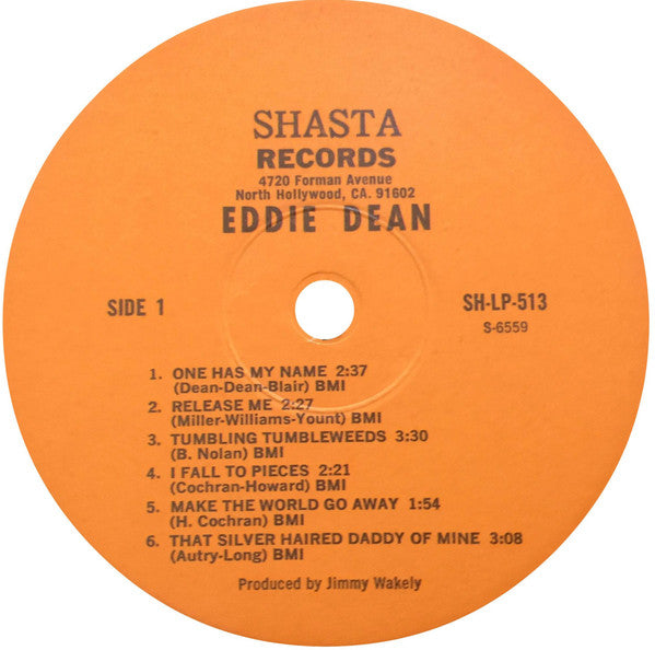 Eddie Dean : Sincerely Eddie Dean (LP)