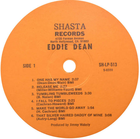 Eddie Dean : Sincerely Eddie Dean (LP)