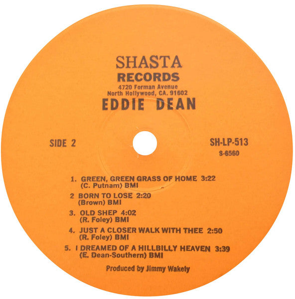 Eddie Dean : Sincerely Eddie Dean (LP)