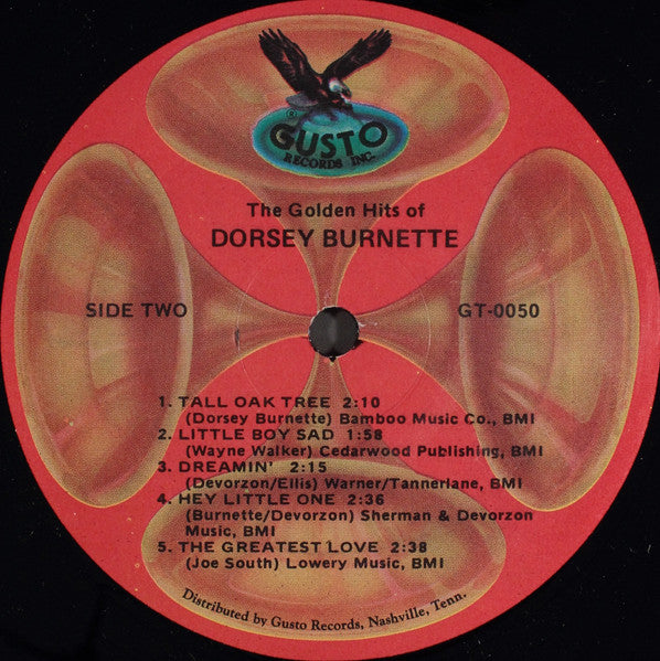 Dorsey Burnette : The Golden Hits Of Dorsey Burnette (LP, Comp)