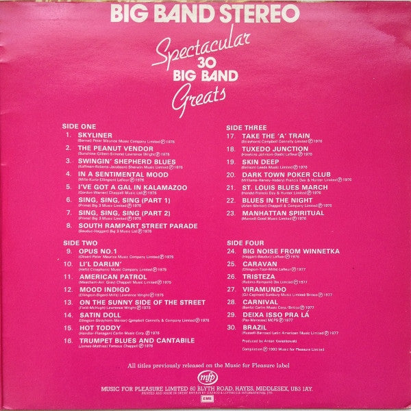 Jack Parnell & His Orchestra : Big Band Stereo Spectacular (2xLP, Comp, Gat)