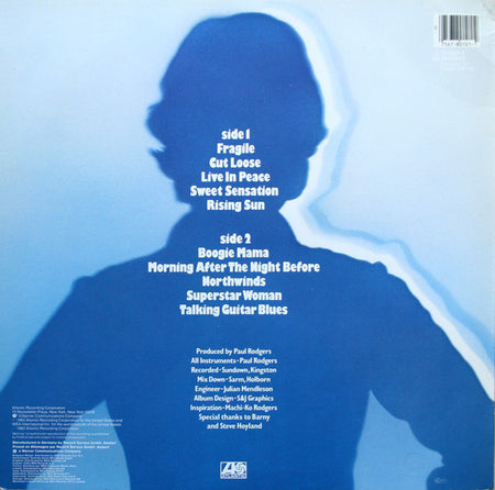 Paul Rodgers : Cut Loose (LP, Album)
