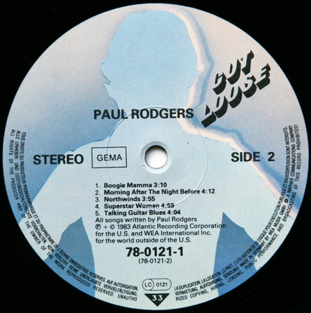 Paul Rodgers : Cut Loose (LP, Album)