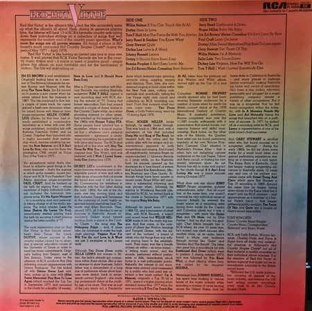 Various : Red-Hot Victor : 20 American Country Chart Hits (LP, Comp)