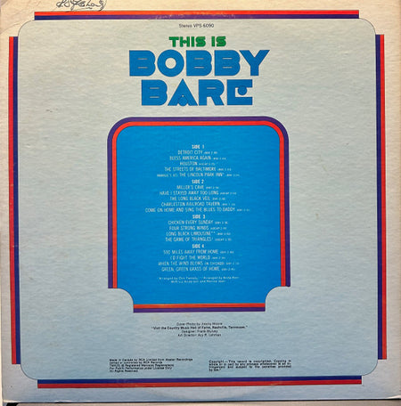 Bobby Bare : This Is Bobby  Bare (2xLP, Comp)